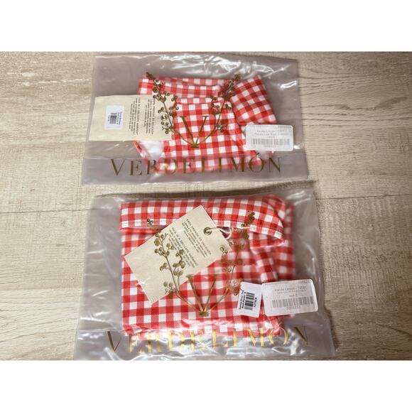 Verdelimon Santa Cruz Off-The-Soulder Top/ Low Rise Bottom Bikini Set Size S - Picture 4 of 11